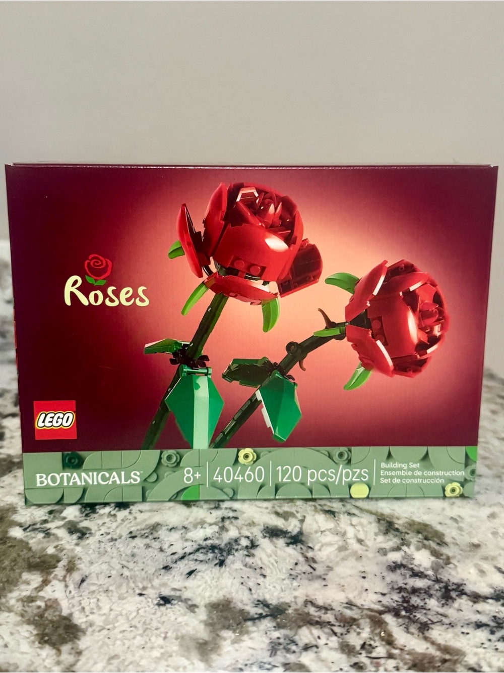 LEGO Botanicals Roses (40460) Building Set 120pcs Ages 8+ Box Plastic